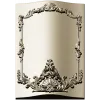 Baroque Shell Cartouche Panel STL for CNC