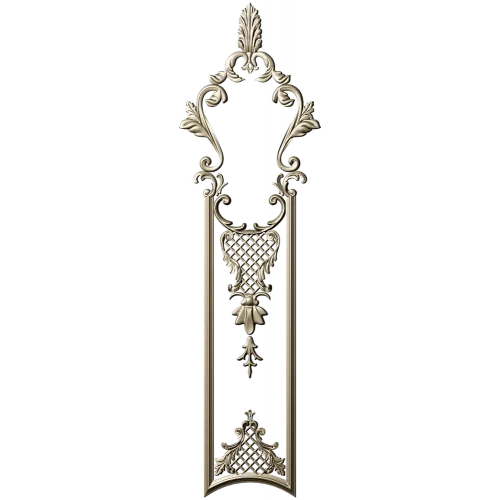 Filigree Acanthus Vertical Panel - STL 3D model for CNC