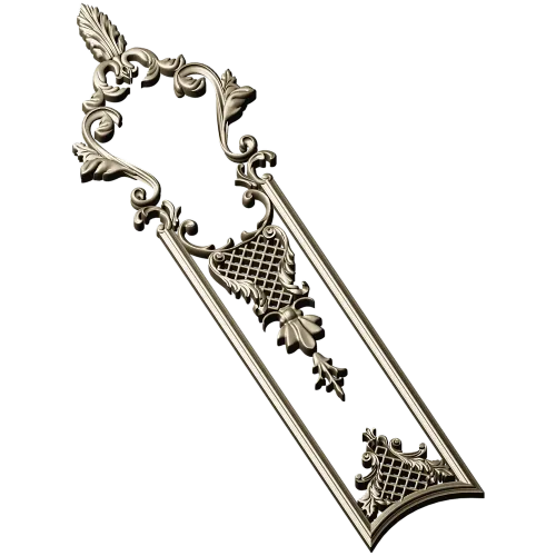 Filigree Acanthus Vertical Panel - STL 3D model for CNC