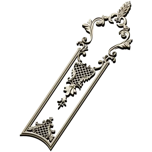 Filigree Acanthus Vertical Panel - STL 3D model for CNC