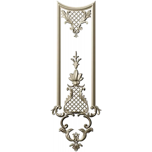 Versailles Lattice Vertical Panel - STL 3D model for CNC