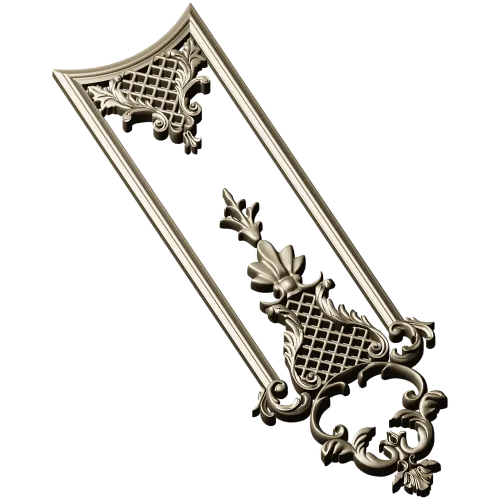 Versailles Lattice Vertical Panel - STL 3D model for CNC