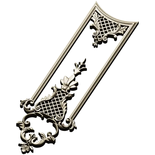 Versailles Lattice Vertical Panel - STL 3D model for CNC