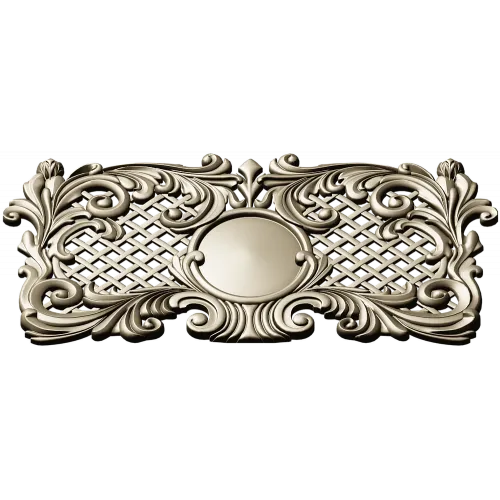 Rococo Medallion Decorative Panel STL for CNC