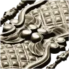 Rococo Quilted Vertical Decorative Panel STL for CNC