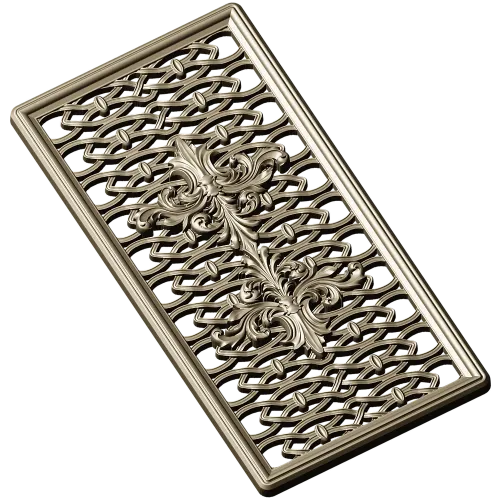 Acanthus Ribbon Decorative Panel STL for CNC