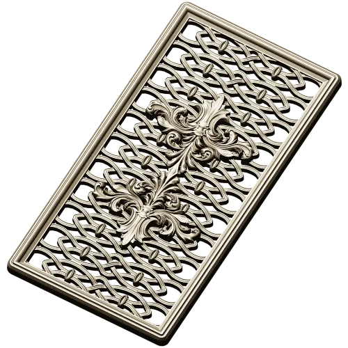Acanthus Ribbon Decorative Panel STL for CNC