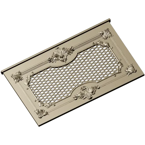 Rococo Lattice Decorative Panel STL for CNC