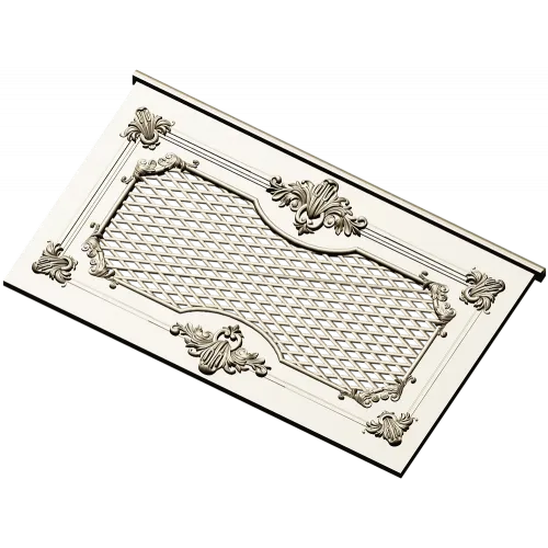 Rococo Lattice Decorative Panel STL for CNC