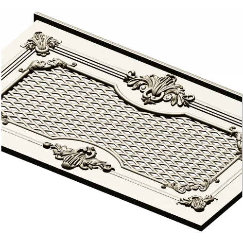 Rococo Lattice Decorative Panel STL for CNC