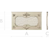 Rococo Lattice Decorative Panel STL for CNC