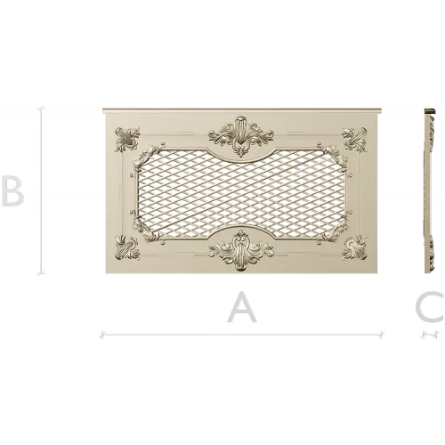 Rococo Lattice Decorative Panel STL for CNC