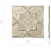 OctaFlora Panel - decorative STL 3D model for CNC