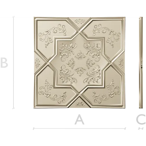 OctaFlora Panel - decorative STL 3D model for CNC