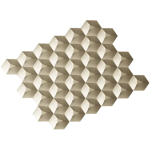 HexaBloom Relief - decorative STL 3D model for CNC routing