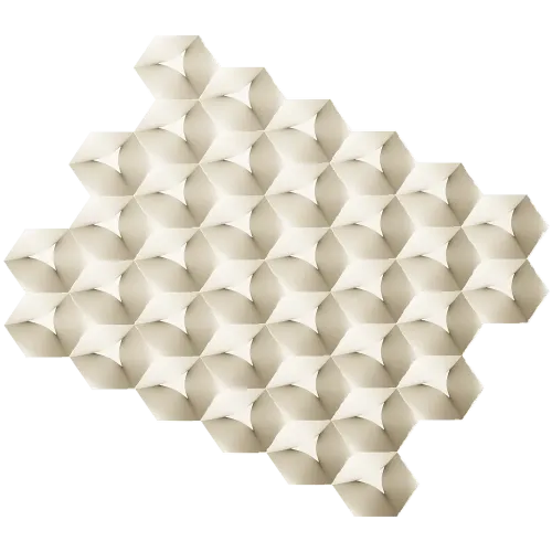 HexaBloom Relief - decorative STL 3D model for CNC routing