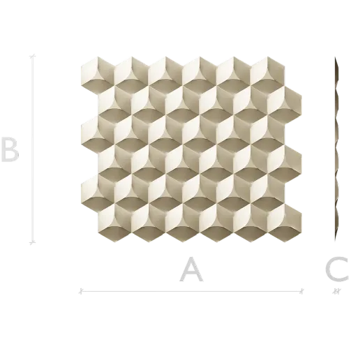 HexaBloom Relief - decorative STL 3D model for CNC routing