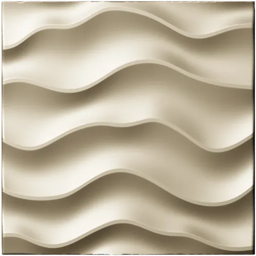 Wave relief decorative panel STL for CNC milling