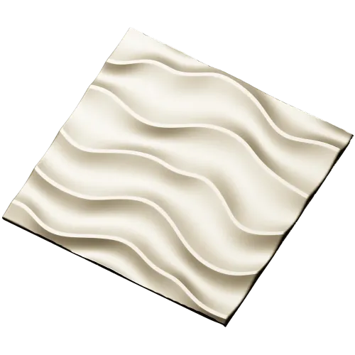 Wave relief decorative panel STL for CNC milling