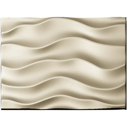 Wave relief decorative panel STL for CNC milling