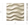 Wave relief decorative panel STL for CNC milling