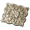 Florentine rosette decorative STL 3D model for CNC milling