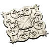 Florentine rosette decorative STL 3D model for CNC milling
