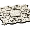 Florentine rosette decorative STL 3D model for CNC milling