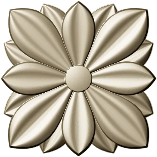 Petal Star Rosette - STL 3D model for CNC