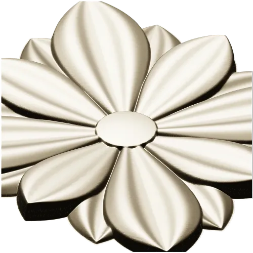 Petal Star Rosette - STL 3D model for CNC