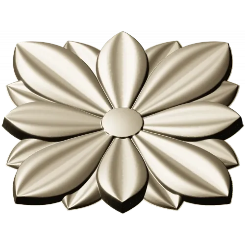 Petal Star Rosette - STL 3D model for CNC