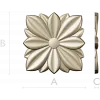 Petal Star Rosette - STL 3D model for CNC