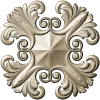 Acanthus Star Rosette STL for CNC
