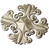 Acanthus Star Rosette STL for CNC