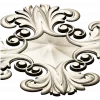 Acanthus Star Rosette STL for CNC