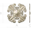 Acanthus Star Rosette STL for CNC