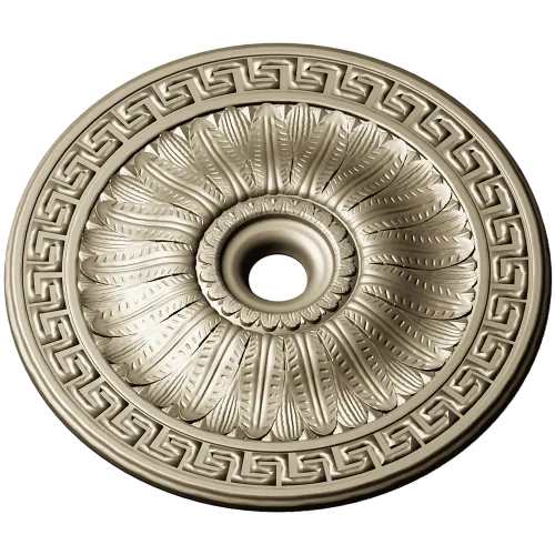 Helios Rosette - high-relief ceiling rosette STL for CNC