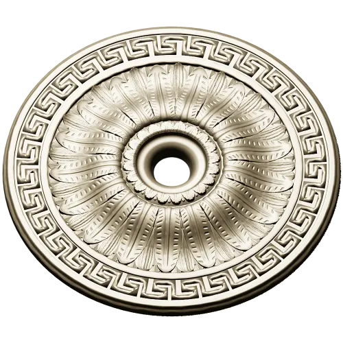 Helios Rosette - high-relief ceiling rosette STL for CNC