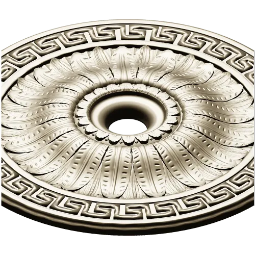 Helios Rosette - high-relief ceiling rosette STL for CNC