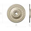 Helios Rosette - high-relief ceiling rosette STL for CNC