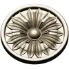 Round Floral Rosette STL 3D Model for CNC Router