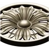 Round Floral Rosette STL 3D Model for CNC Router