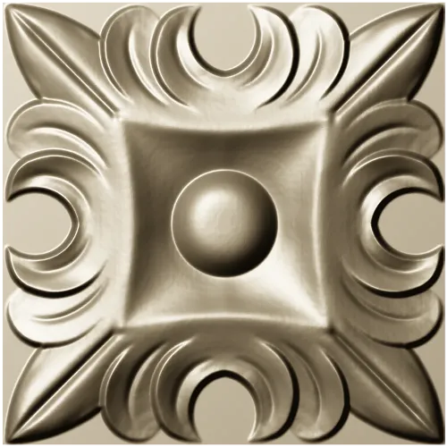 Regal Acanthus Square Rosette - STL 3D Model for CNC