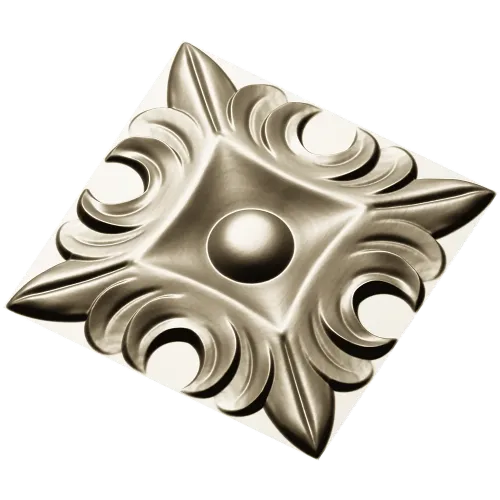 Regal Acanthus Square Rosette - STL 3D Model for CNC