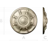 Auric Sun Rosette - STL 3D model for CNC carving