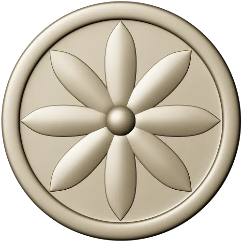 Aurelian Rosette - STL 3D model for CNC