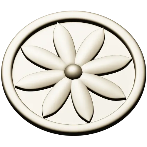 Aurelian Rosette - STL 3D model for CNC