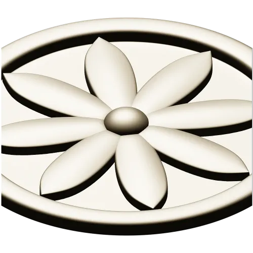 Aurelian Rosette - STL 3D model for CNC