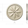 Aurelian Rosette - STL 3D model for CNC