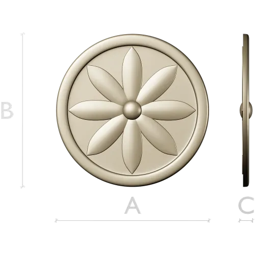 Aurelian Rosette - STL 3D model for CNC